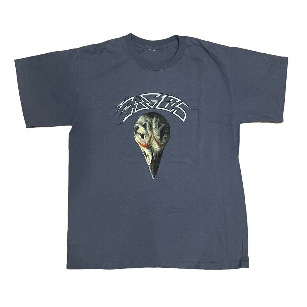 The Eagles Farewell Tour 2003 Concert Graphic Short Sleeve Tee XL Blue Gray